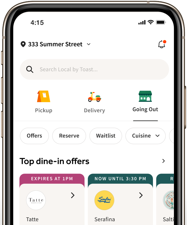 Toast Local app
