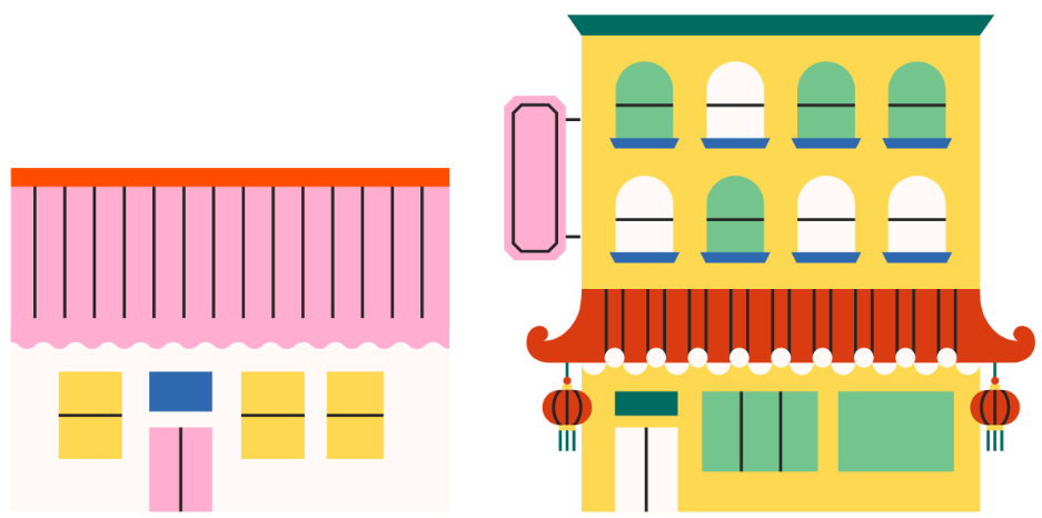 Restaurant buildings